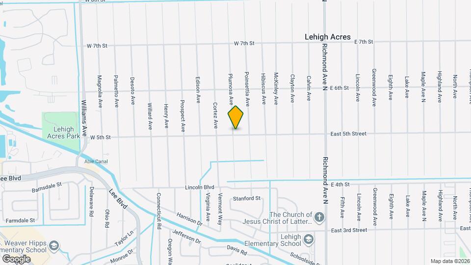 106 W 5th St Map and Location Details