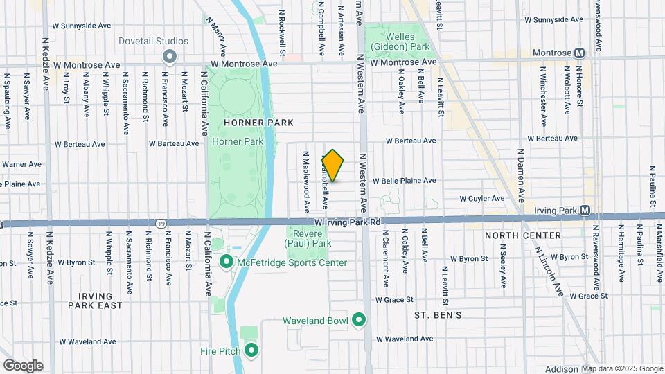 2451 W Belle Plaine Ave-Unit -# 2 Map and Location Details