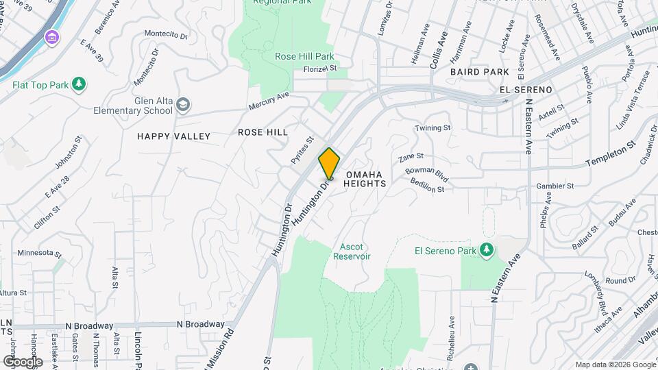 4380 Huntington Dr S Map and Location Details