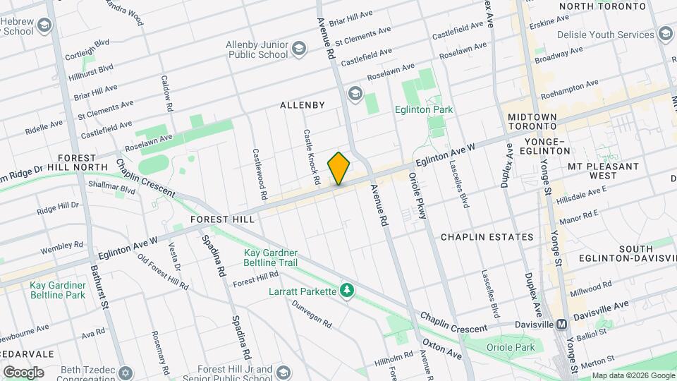 373 Eglinton Ave W Map and Location Details