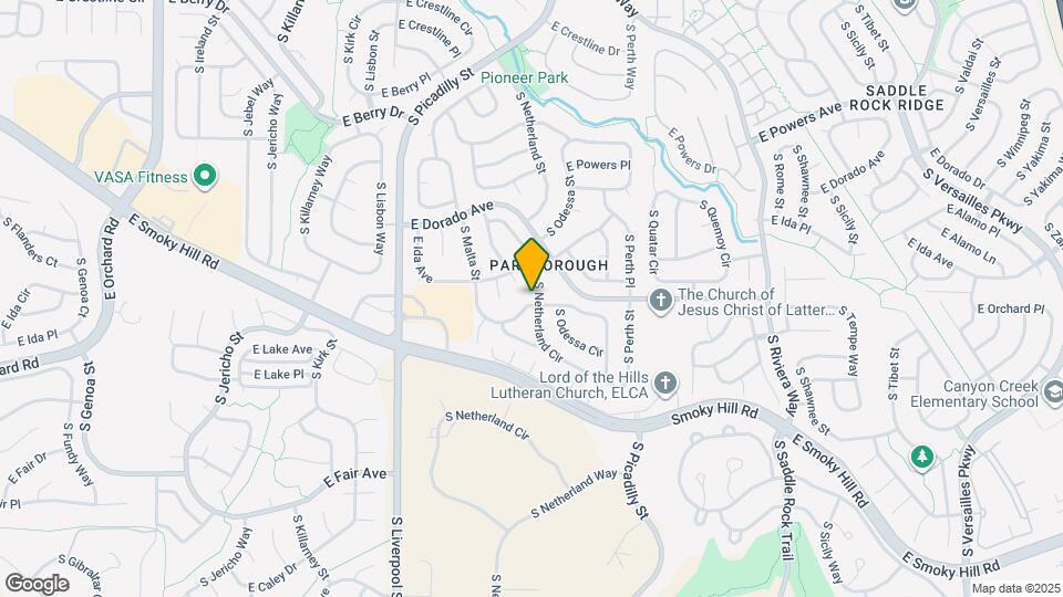 21337 E Aberdeen Dr Map and Location Details