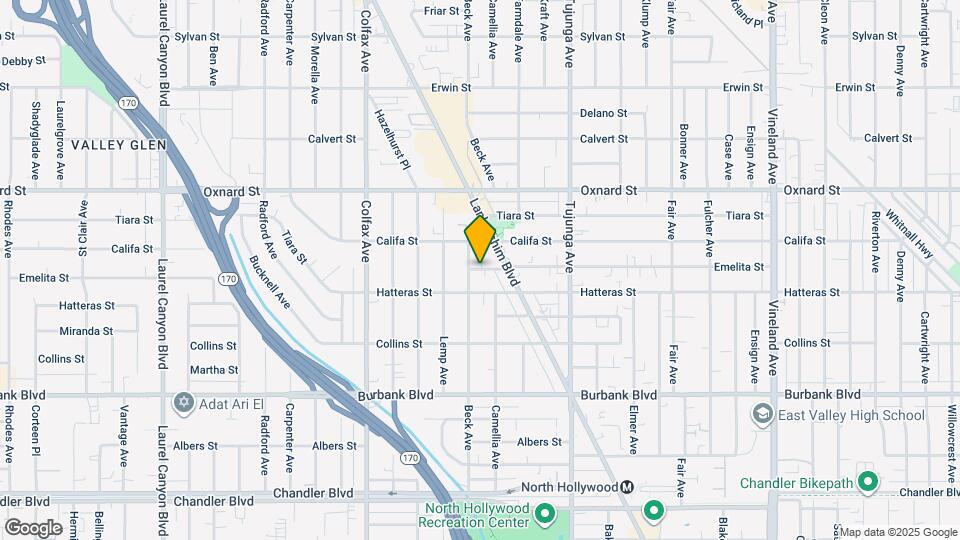 11514 Emelita St Map and Location Details