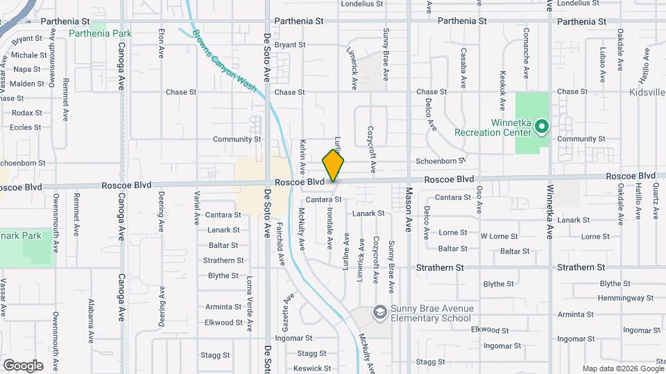20704 Roscoe Blvd Map and Location Details