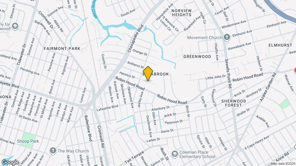 3727 Henrico St Map and Location Details