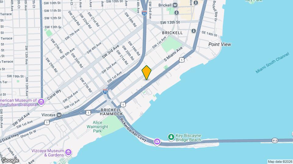 2000 Brickell Ave, Unit 2004 Mapa y Detalles de la Ubicación