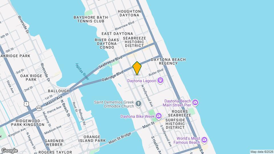 412 N Peninsula Dr, Unit 2 Map and Location Details