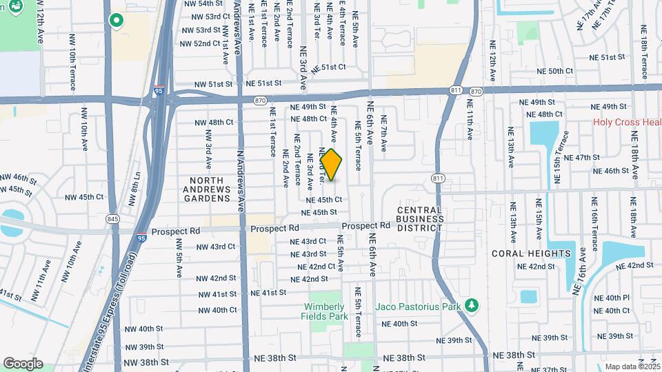 4601 NE 4th Ave Map and Location Details