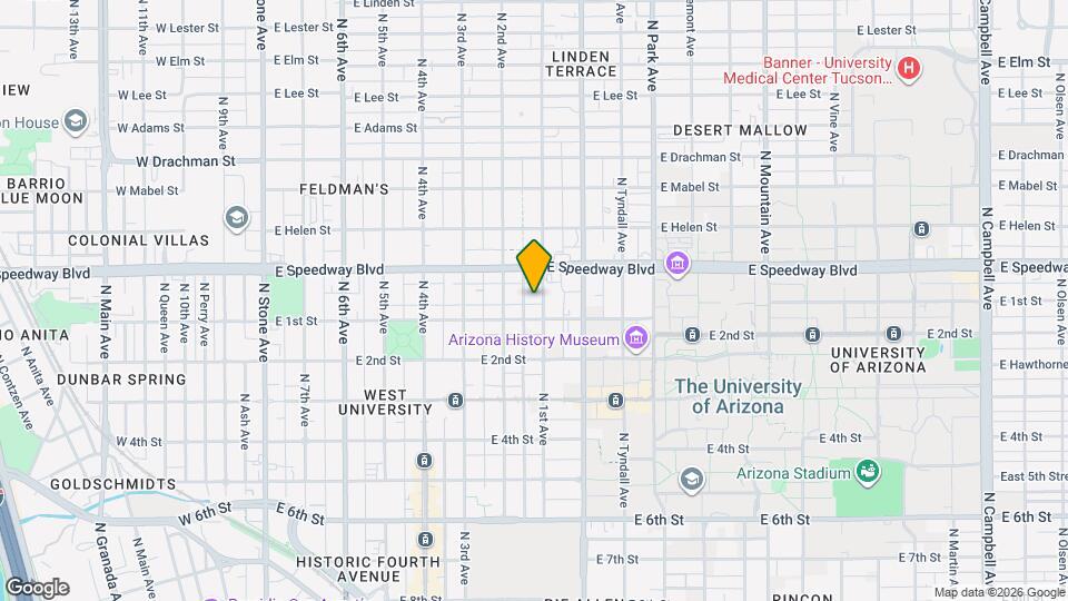 1017 N 1st Ave Map and Location Details