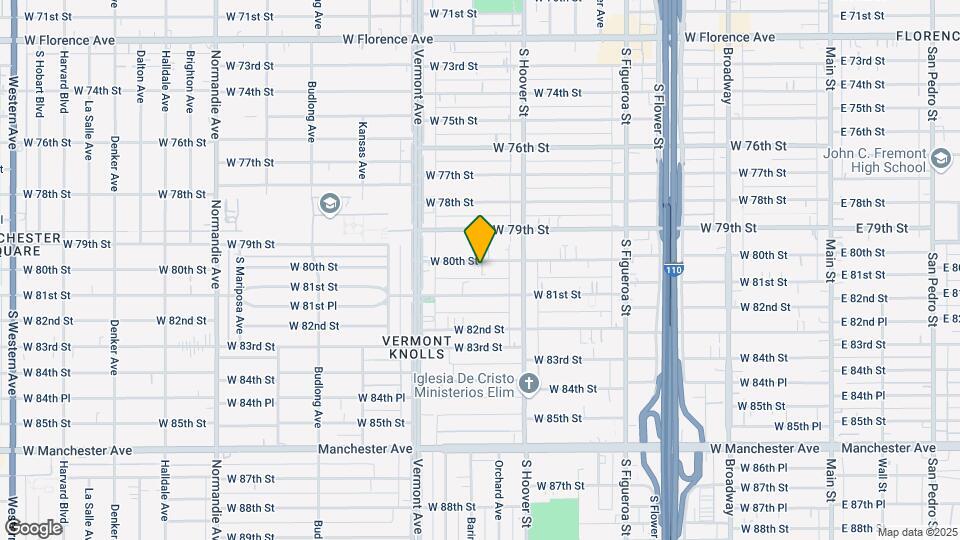 850 W 80th St Map and Location Details
