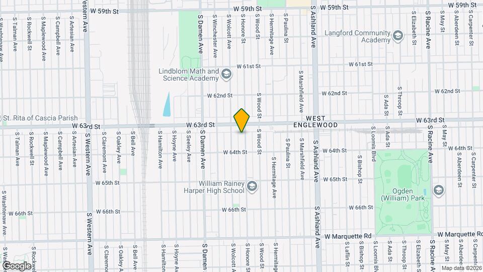 6322 S Honore St Map and Location Details