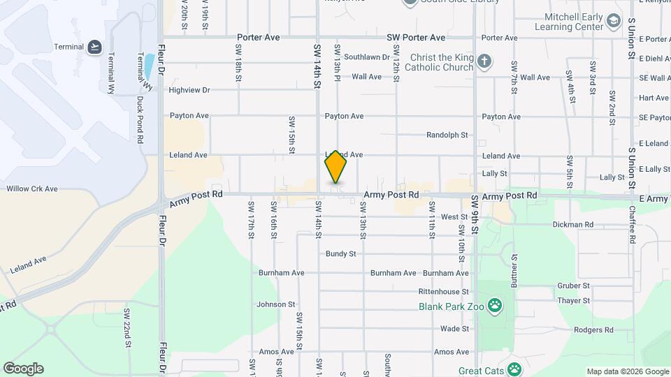 1321 Army Post Rd Map and Location Details