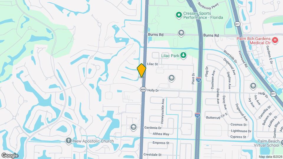 10123 N Military Trl Map and Location Details