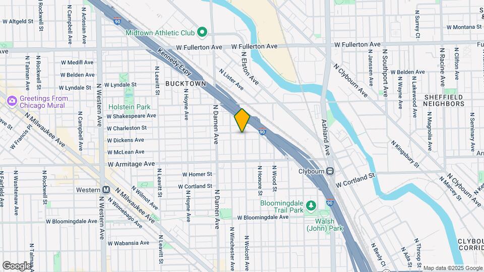 1903 W Dickens Ave Map and Location Details