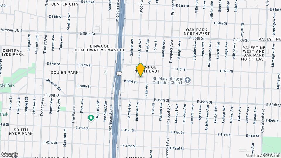 3743 Brooklyn Ave Map and Location Details