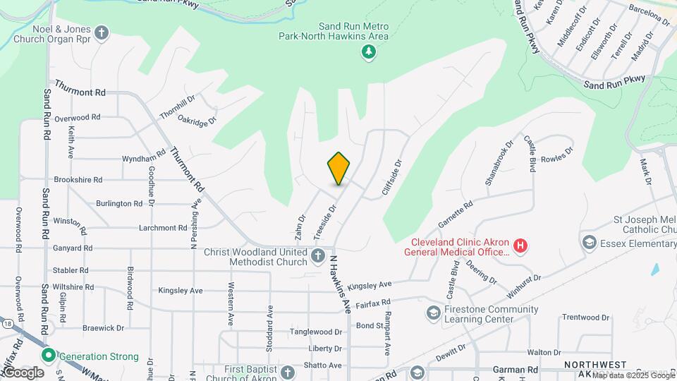552 Treeside Dr Map and Location Details