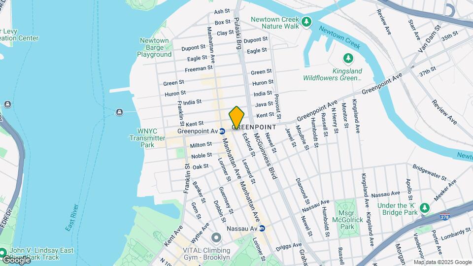 184 Greenpoint Ave Map and Location Details