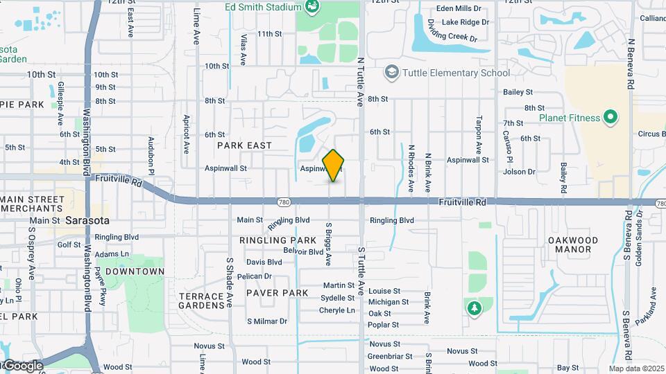 140 N Briggs Ave Map and Location Details
