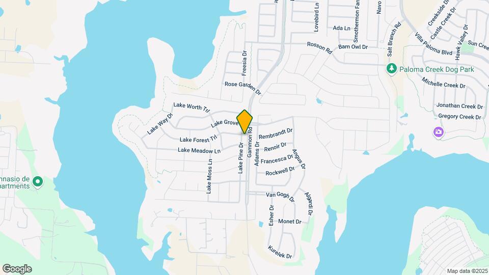 1705 Lake Pine Dr Map and Location Details