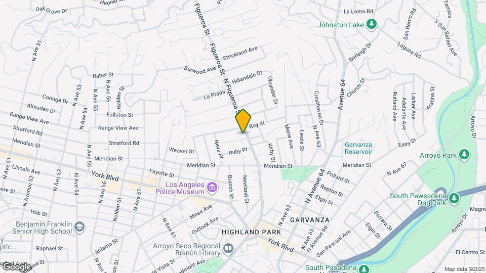 6607 N Figueroa St Map and Location Details