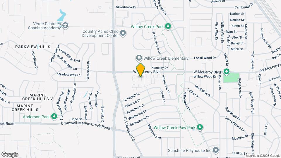 1105 Fallgate Dr Map and Location Details