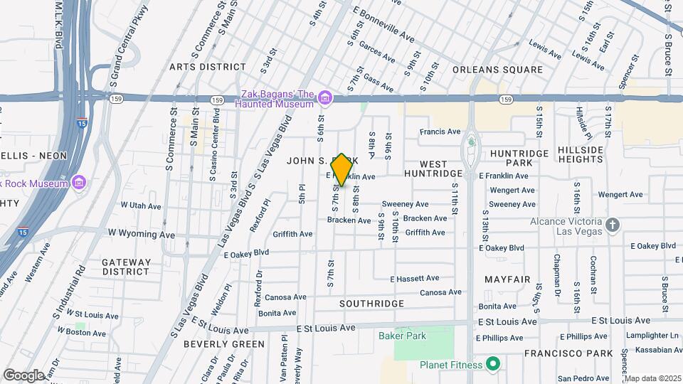 1321 S 7th St Map and Location Details