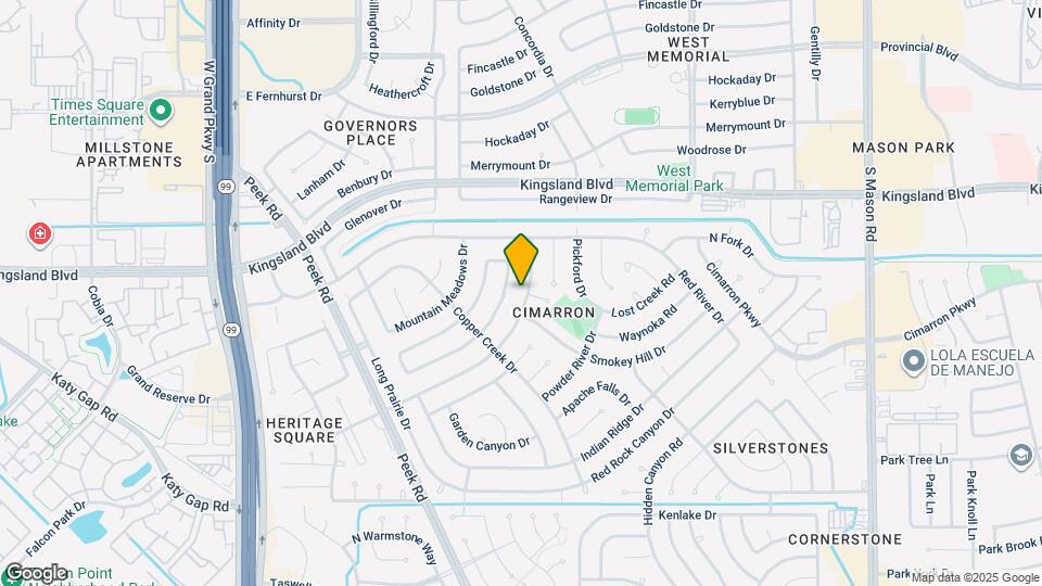 802 Cascade Creek Dr Map and Location Details