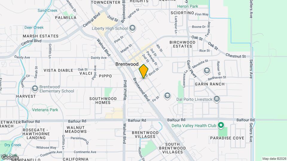 Brentwood Green Valley Apts Map and Location Details