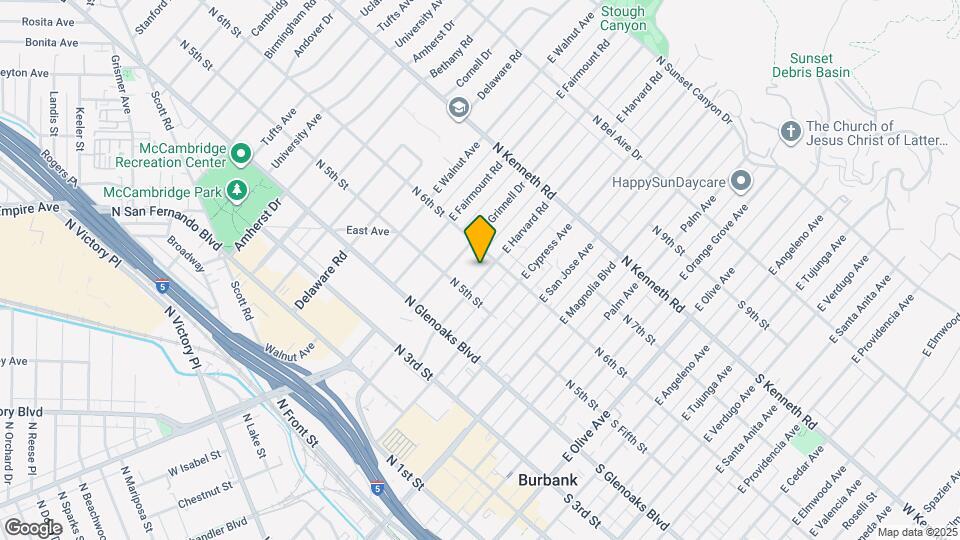 525 E Harvard Rd Map and Location Details