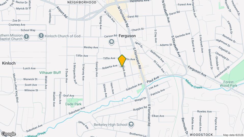 231 S Clark Ave Map and Location Details