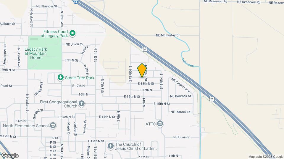 1165 E 19th N St Map and Location Details