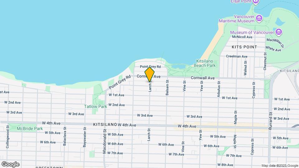 1553 Larch St Map and Location Details