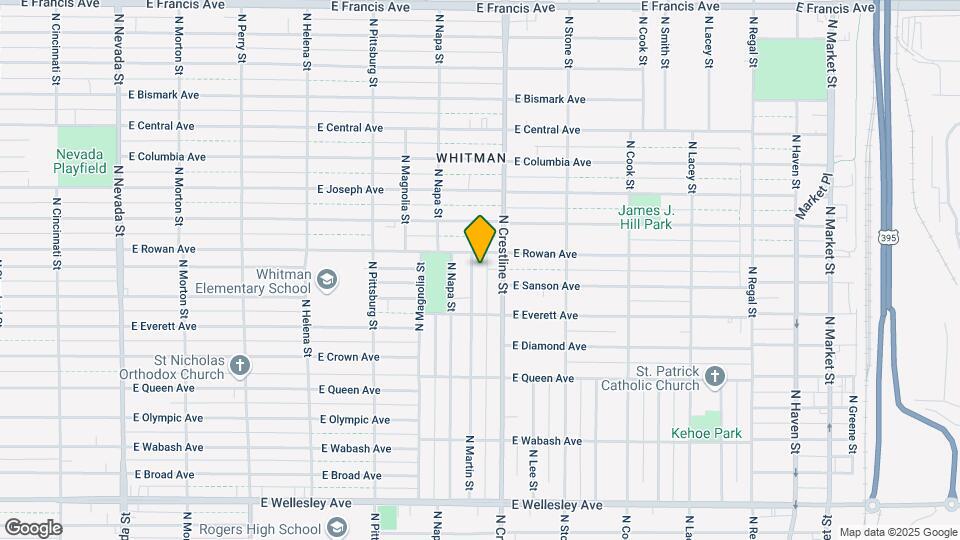 5414 N Martin St Map and Location Details