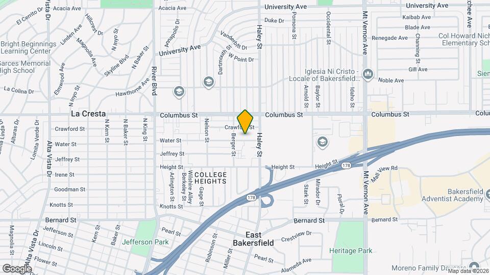 1308 Water St Map and Location Details