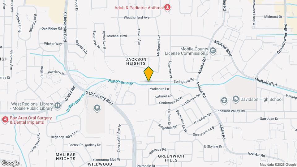 4127 Springdale Rd Map and Location Details