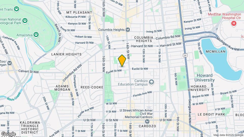 1437 Euclid St NW Map and Location Details