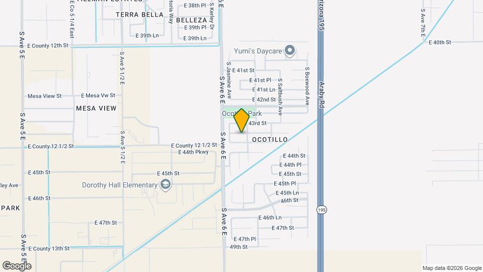 6105 E 43rd Pl Map and Location Details