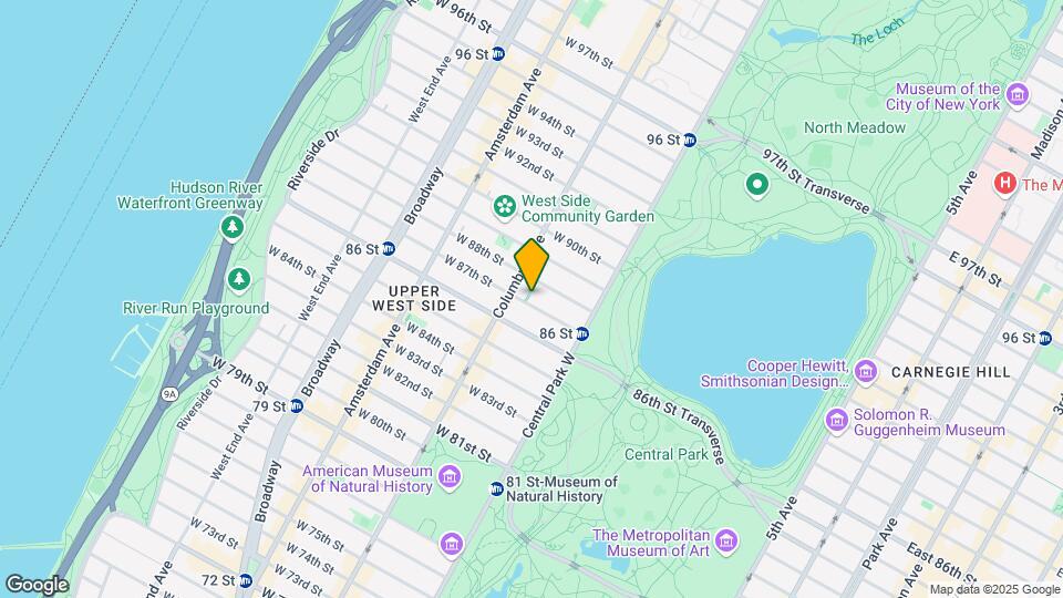 51 W 87th St Mapa y Detalles de la Ubicación