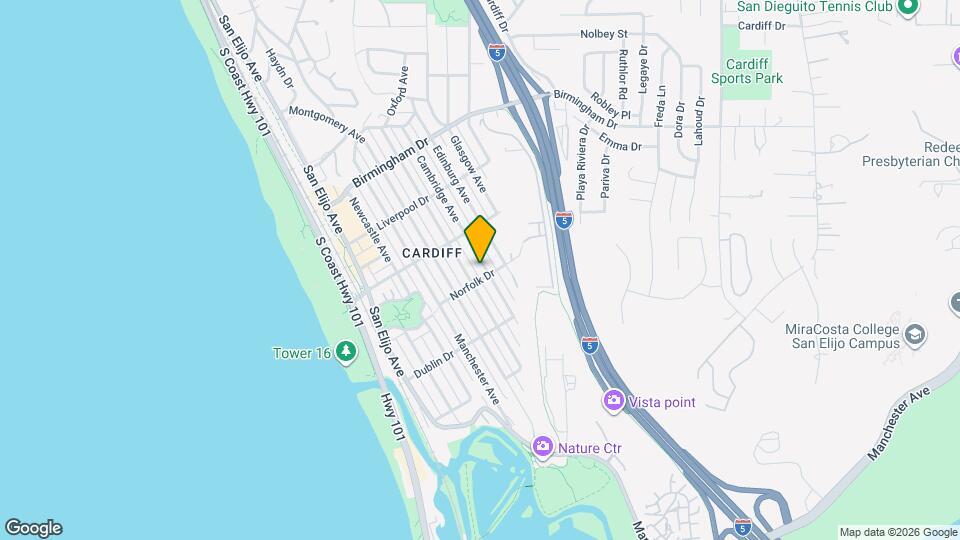 2280 Cambridge Ave Map and Location Details