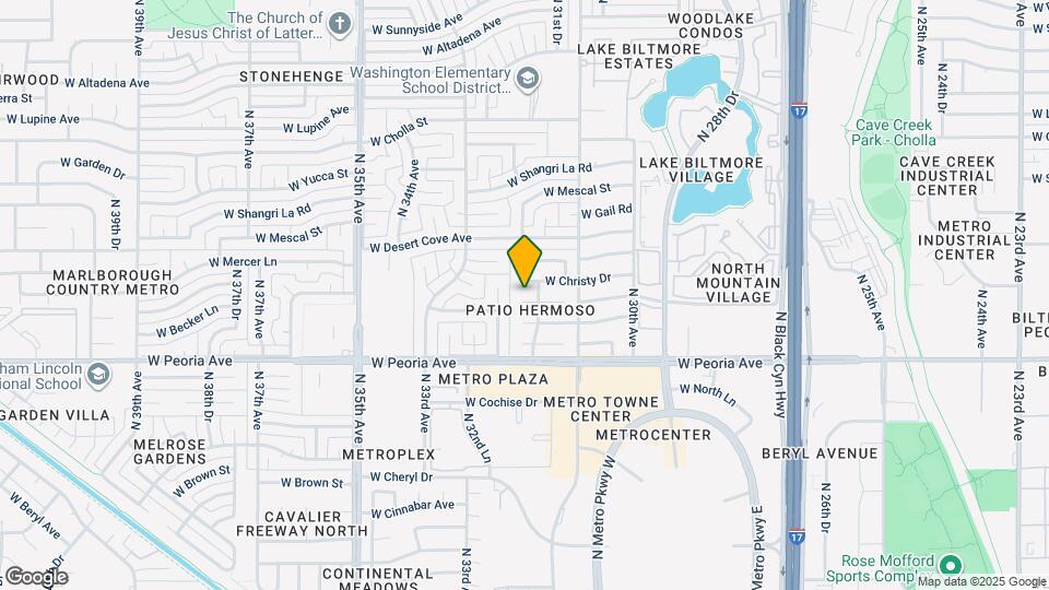 3208 W Sahuaro Dr Map and Location Details