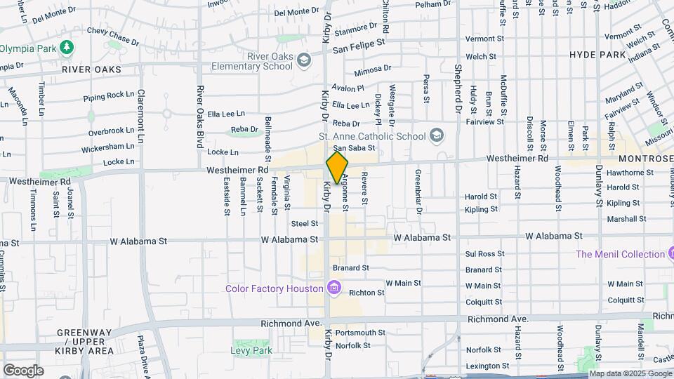 2727 Kirby Dr Map and Location Details