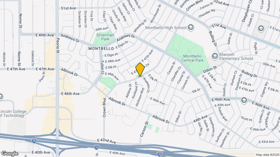 4680 Crown Blvd Map and Location Details