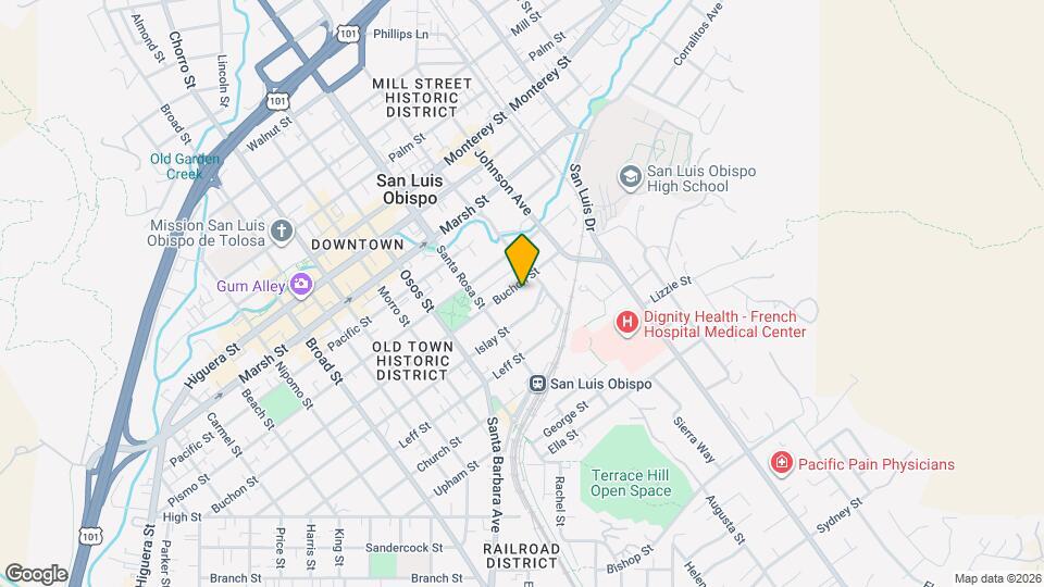 1165-1161 Buchon St Map and Location Details