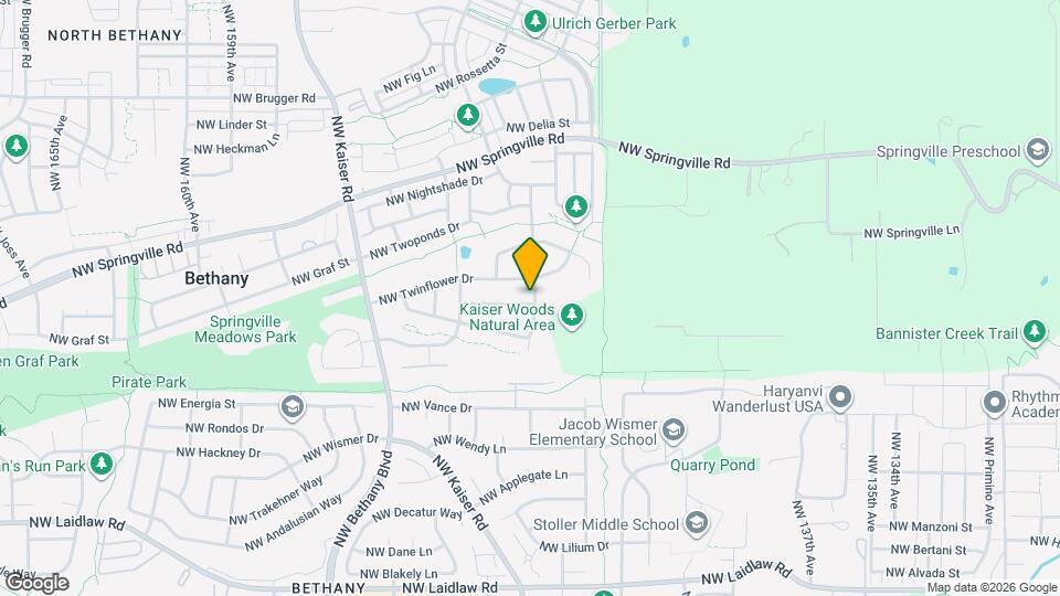 14801 NW Deerfoot Ln Map and Location Details