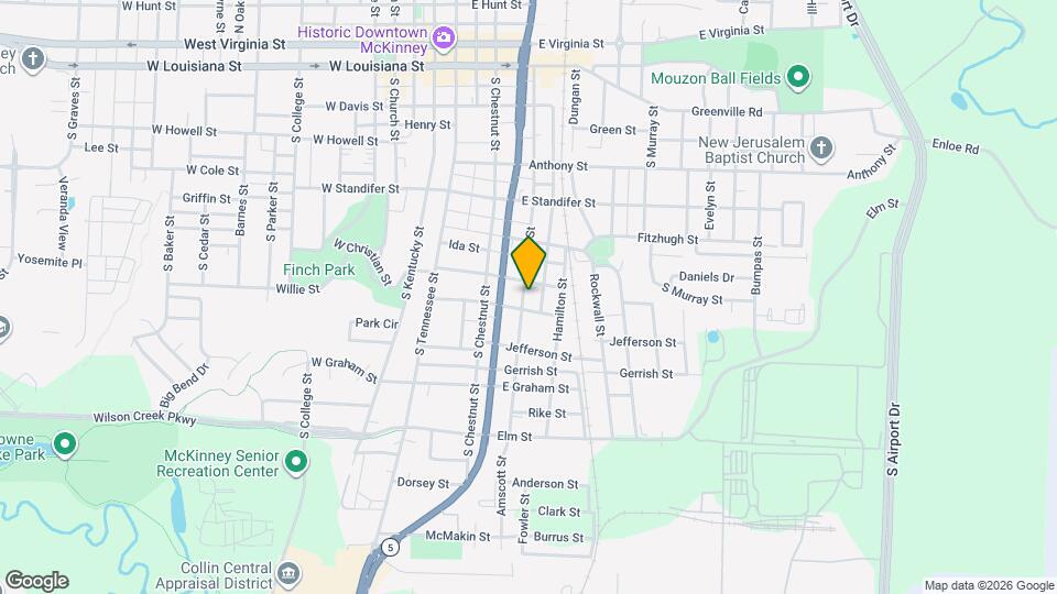 809 Wilcox St Map and Location Details