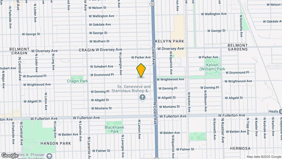4844-4850 W Wrightwood Ave Mapa y Detalles de la Ubicación