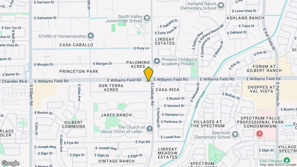 14341 E Williams Field Rd Map and Location Details
