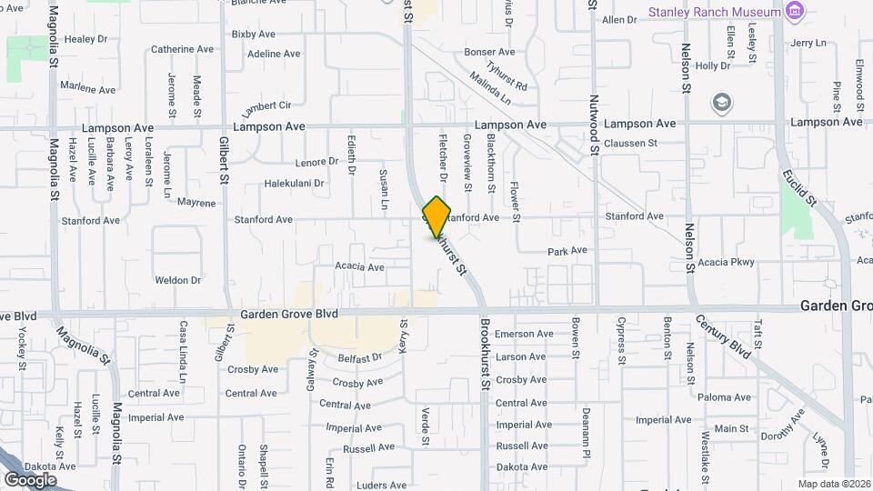 12801 Brookhurst St Map and Location Details