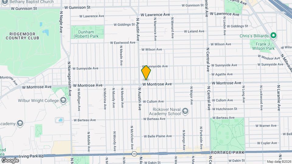 5938 W Montrose Ave, Unit 1 Mapa y Detalles de la Ubicación