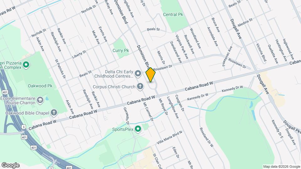 3692 McKay Ave Map and Location Details