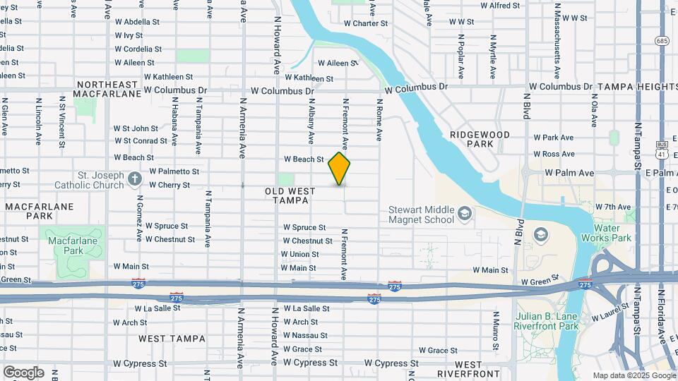 1906 W Cherry St Map and Location Details